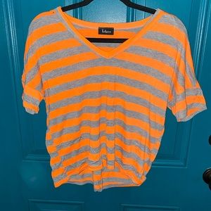 Loose fitting crop style tee